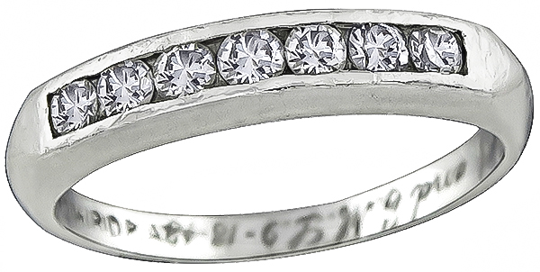 Vintage 0.35ct Diamond Wedding Band