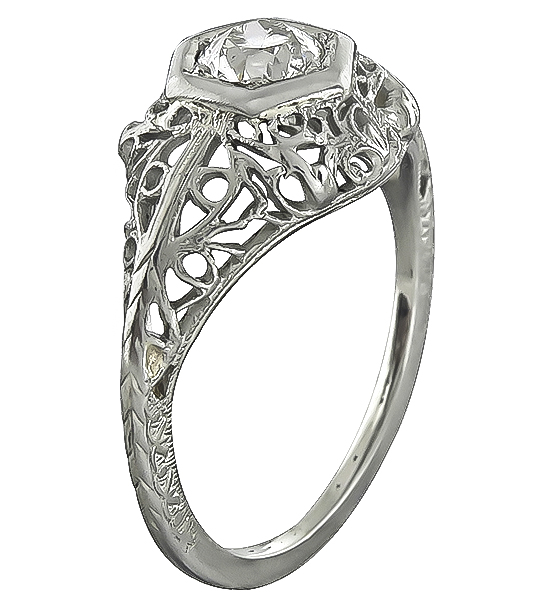 Vintage 0.45ct Diamond Engagement Ring