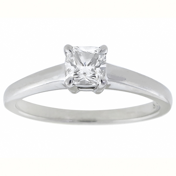  diamond solitaire  platinum engagement ring 1