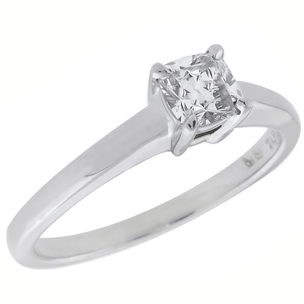  diamond solitaire  platinum engagement ring 1