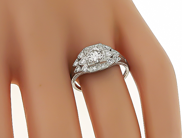 Vintage 0.52ct Diamond Engagement Ring