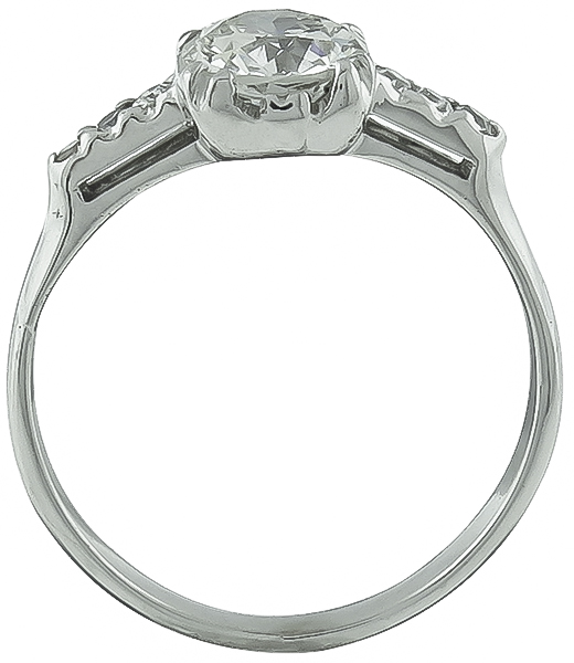 Vintage 0.82ct Diamond Engagement Ring Photo 1