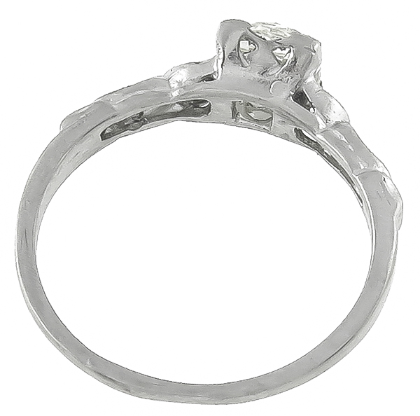 Vintage 0.87ct Diamond Engagement Ring Photo 1