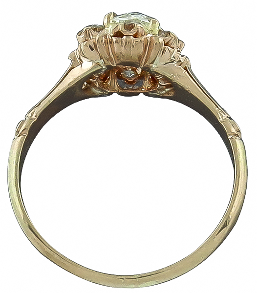 Vintage 0.88ct Diamond Engagement Ring Photo 1