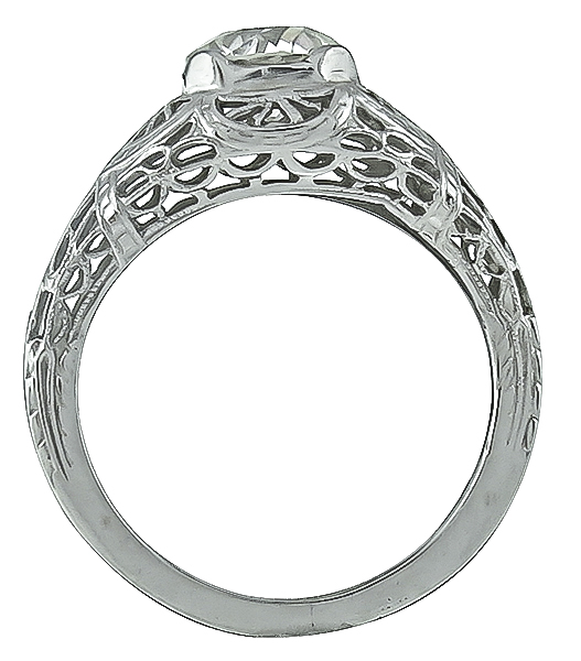 Vintage 0.96ct Diamond Engagement Ring