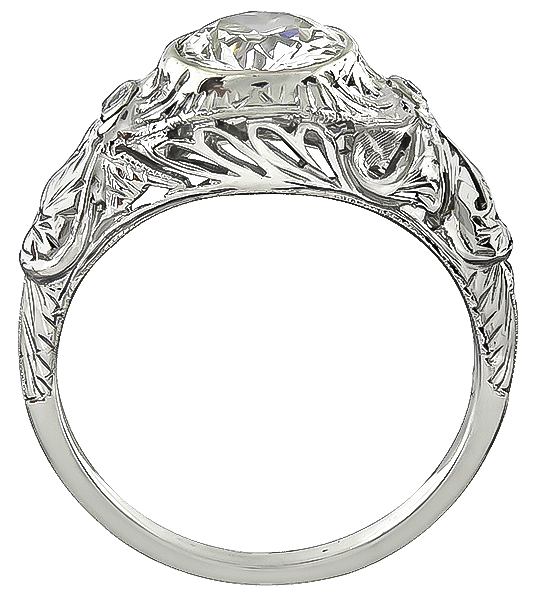 Vintage 1.00ct Diamond Engagement Ring