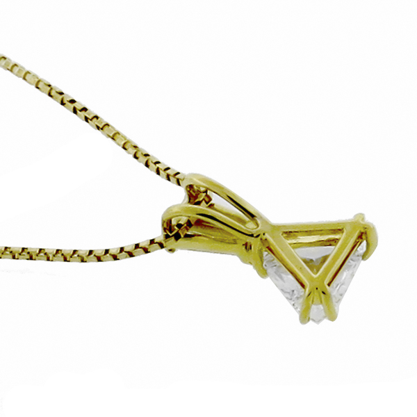  diamond 14k yellow gold necklace 1