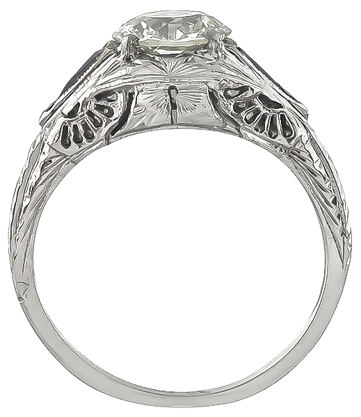 Vintage 1.05ct Diamond Engagement Ring