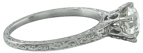 Vintage 1.18ct Diamond Engagement Ring Photo 1 