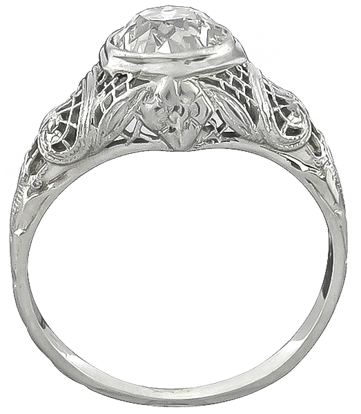 Vintage 1.18ct Diamond Engagement Ring Photo 1
