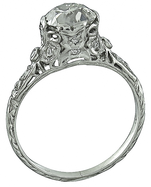 Vintage 1.20ct Diamond Engagement Ring Photo 1