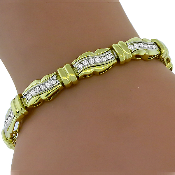 1.20ct Diamond Gold Bracelet | Israel Rose