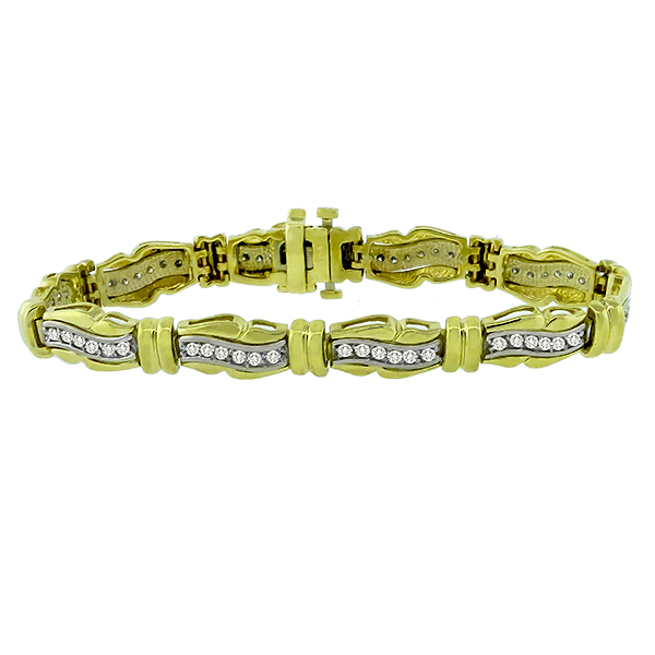  1.20ct Diamond Gold Bracelet | Israel Rose