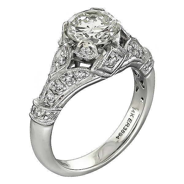 Vintage 1.34ct Diamond Engagement Ring
