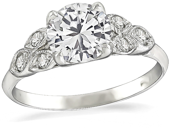 Vintage 1.40ct Diamond Engagement Ring