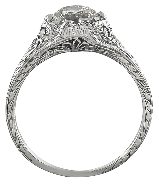 Vintage 1.41ct Diamond Engagement Ring
