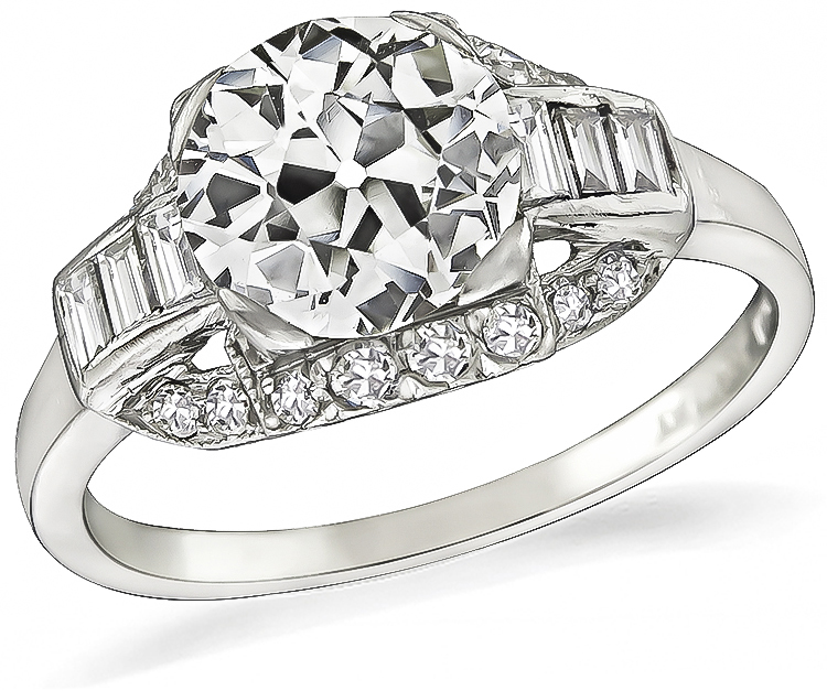 Vintage 1.65ct Diamond Engagement Ring