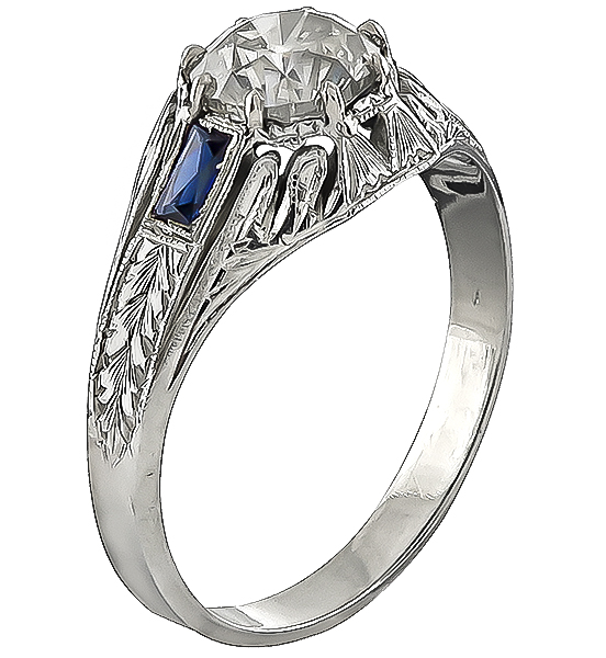 Vintage 1.72ct Diamond Engagement Ring