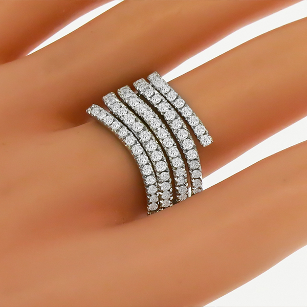  Diamond Cluster Gold Ring| Israel Rose