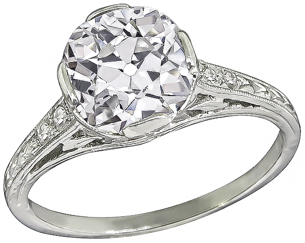 Vintage 1.88ct Diamond Engagement Ring