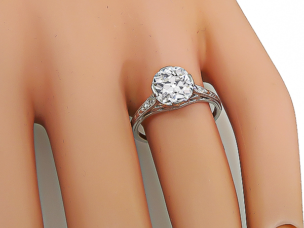 Vintage 1.88ct Diamond Engagement Ring