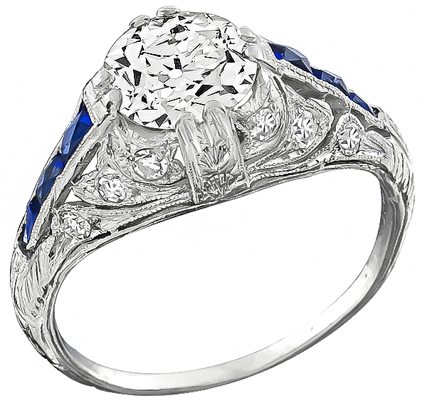 Vintage 1.97ct Diamond Engagement Ring Photo 2