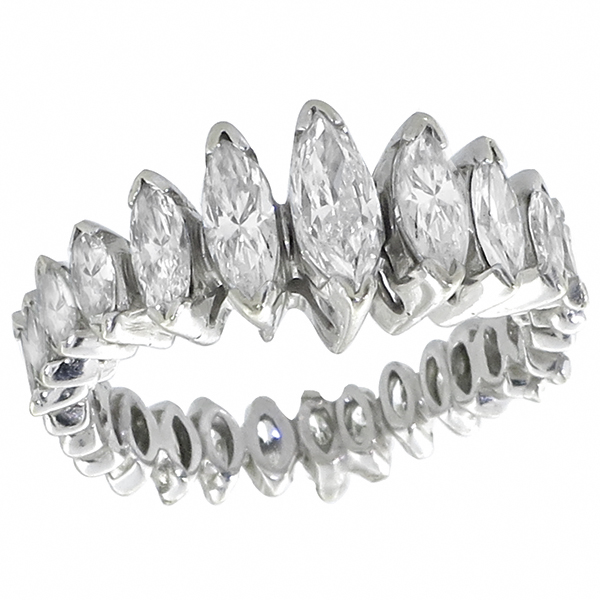 diamond 14k white gold eternity ring 1