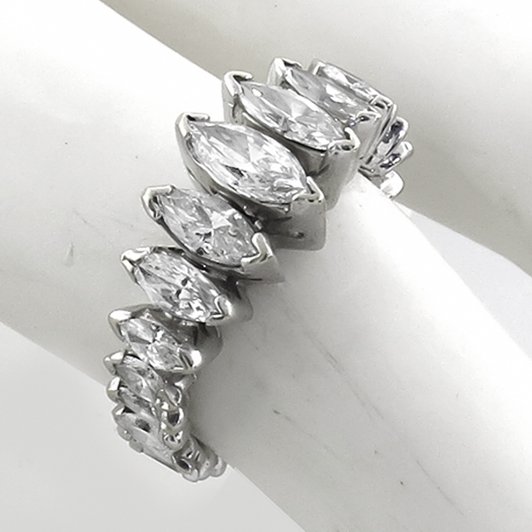 diamond 14k white gold eternity ring 1