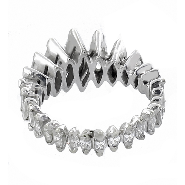 diamond 14k white gold eternity ring 1