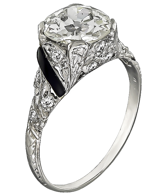 Vintage 2.02ct Diamond Engagement Ring