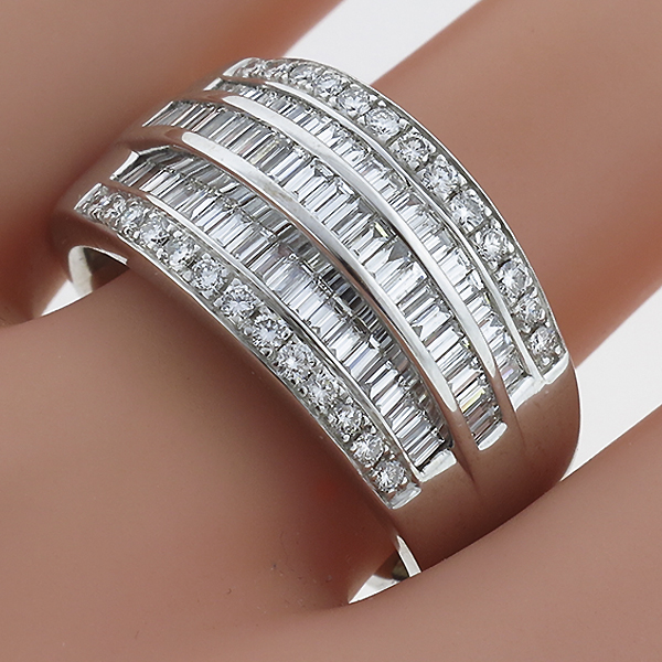 14k white gold diamond ring 1