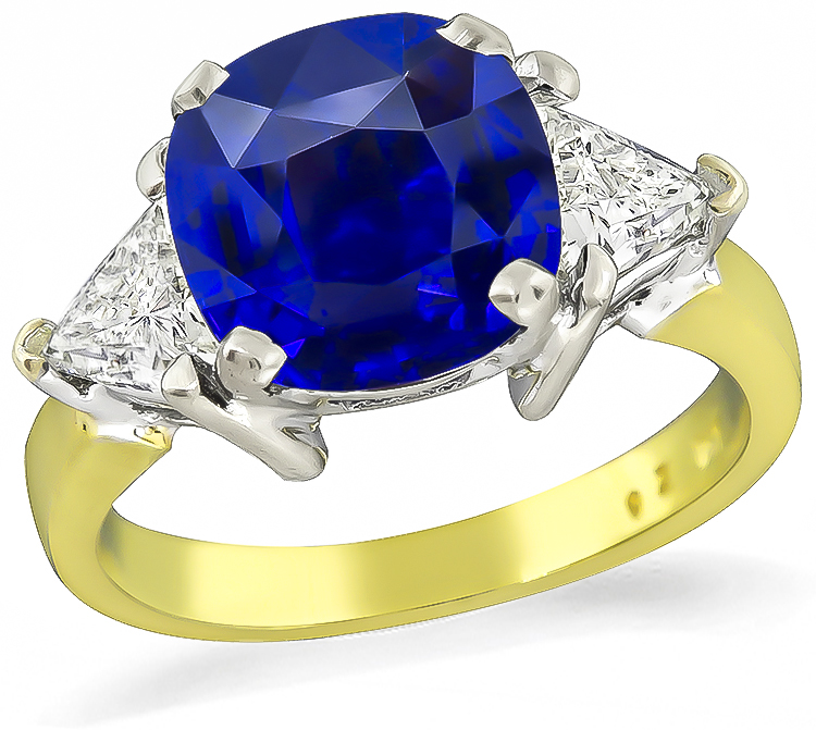 ceylon sapphire diamond engagement ring