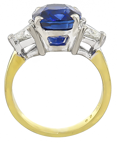ceylon sapphire diamond engagement ring