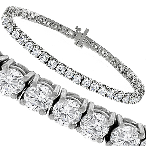 Diamond Tennis  Gold Bracelet | Israel Rose