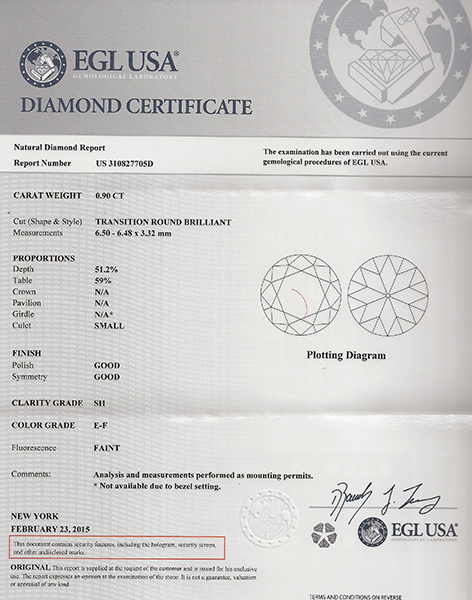 Vintage EGL Certified 0.90ct Diamond Onyx Engagement Ring Photo 1