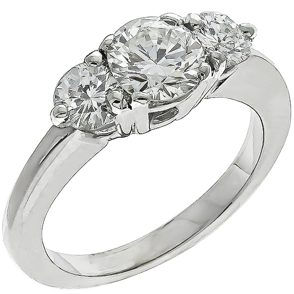 GIA Diamond Gold Engagement Ring