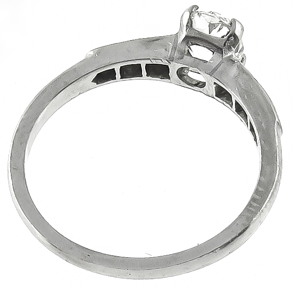 Vintage GIA Certified 0.78ct Diamond Engagement Ring Photo 2