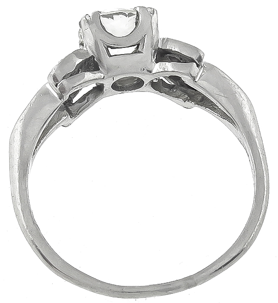 Vintage GIA Certified 1.00ct Diamond Engagement Ring Photo 1