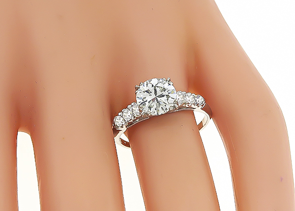 Vintage GIA Certified 1.48ct Diamond Engagement Ring
