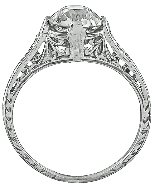 Vintage GIA Certified 1.53ct Diamond Engagement Ring Photo 1