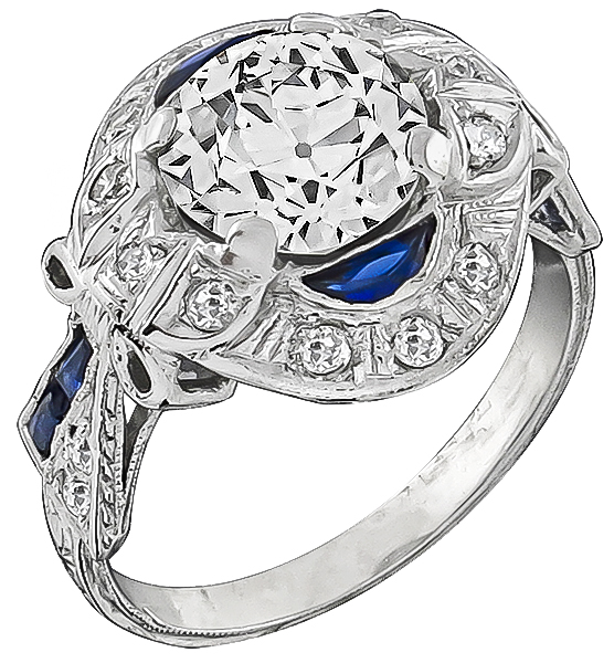 Vintage GIA Certified 1.78ct Diamond Engagement Ring Photo 1