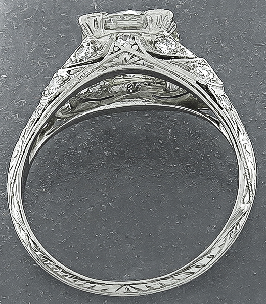 Vintage GIA Certified 2.04ct Diamond Engagement Ring Photo 1