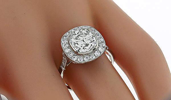 Vintage GIA Certified 2.53ct Diamond Engagement Ring Photo 1