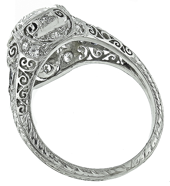 Vintage GIA Certified 3.12ct Diamond Engagement Ring Photo 1
