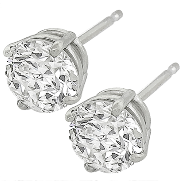 2.06ct Diamond Gold Stud Earrings | Israel Rose