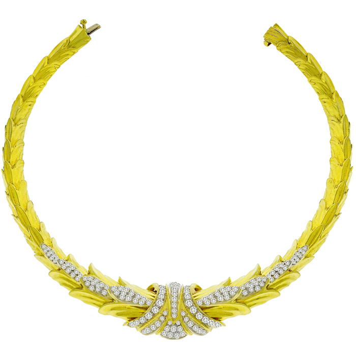 4.50ct Diamond Gold Necklace