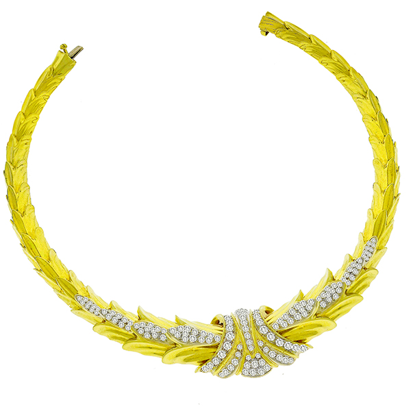 4.50ct Diamond Gold Necklace