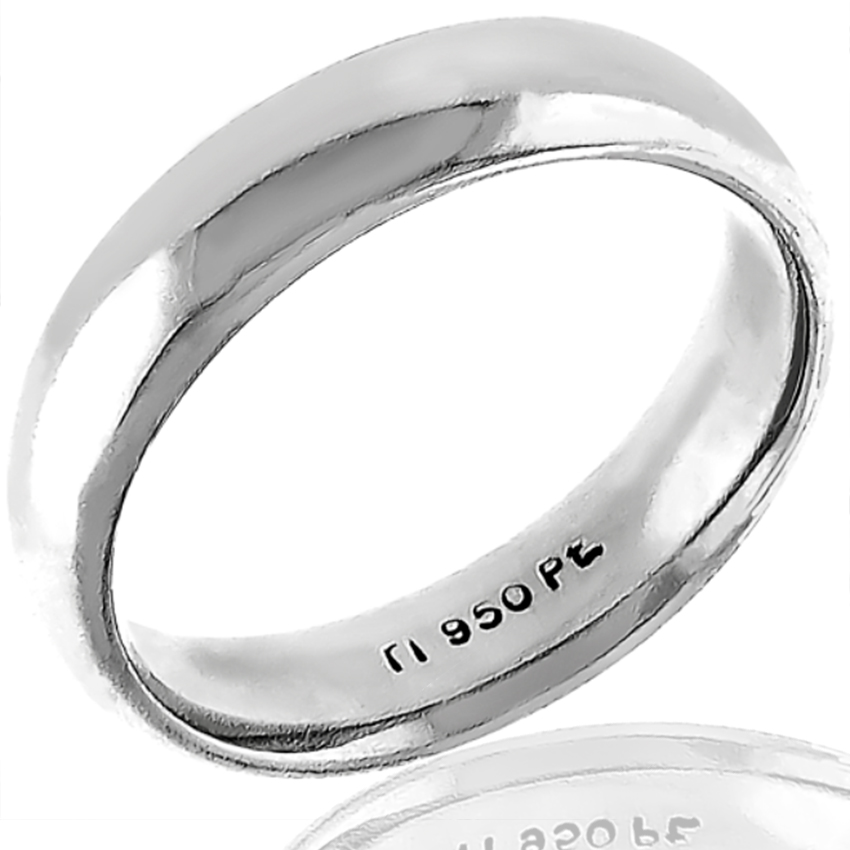 Comfort Fit Platinum Wedding Band