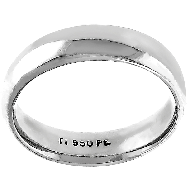 Comfort Fit Platinum Wedding Band