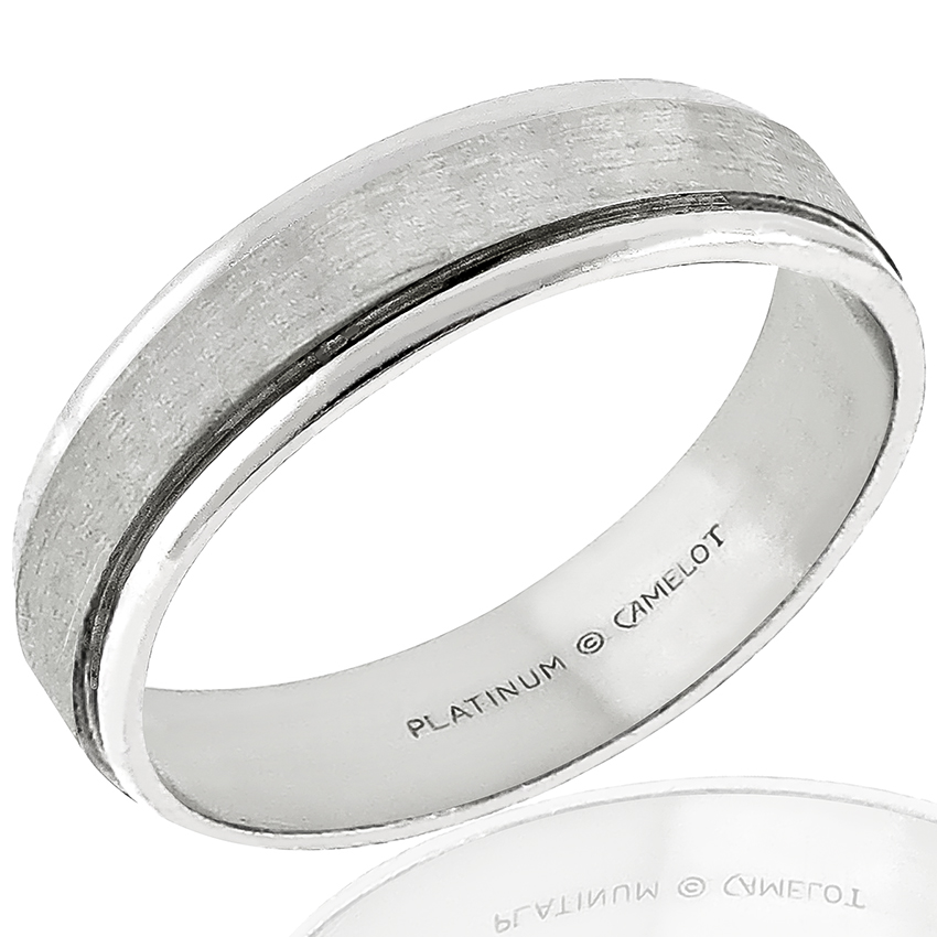 Camelot Platinum Wedding Band